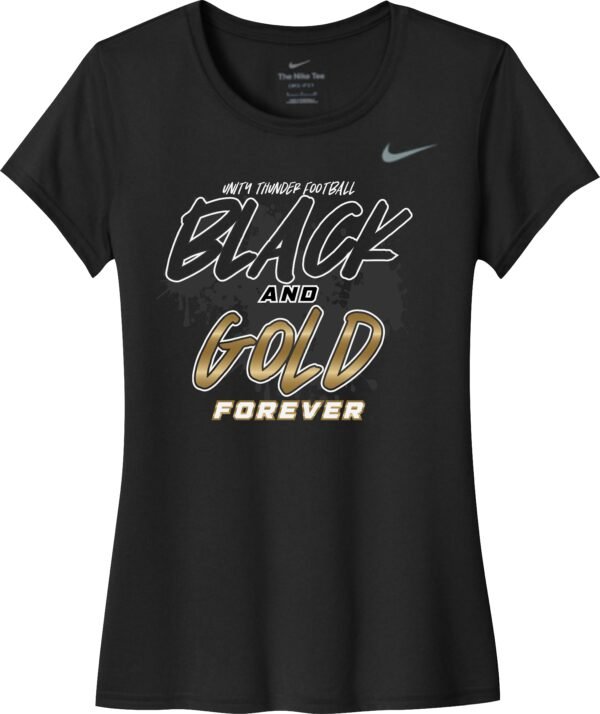 Nike™ Womens_Unity Black and Gold Tee