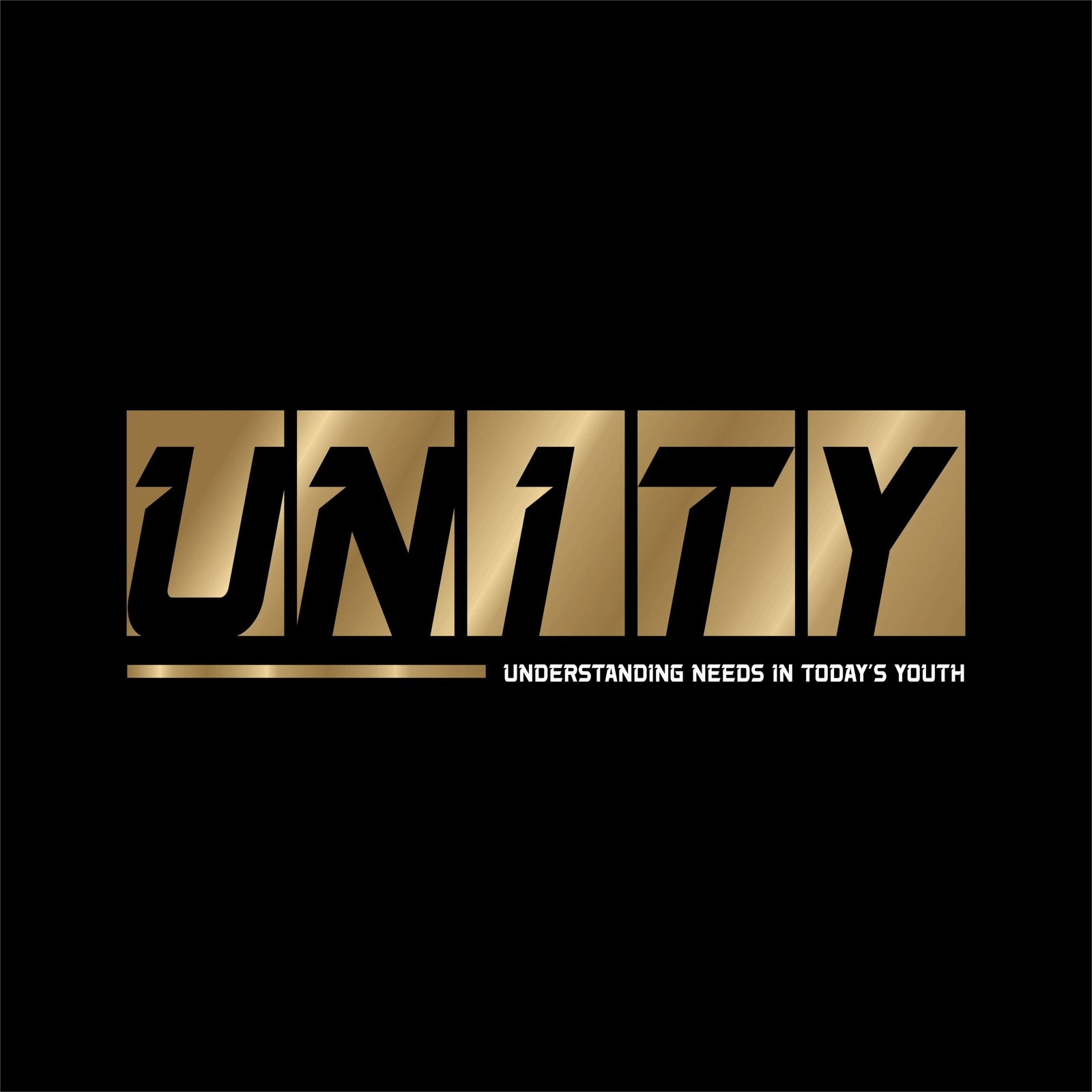 Unity Block Logo Tee_Black - Image 3